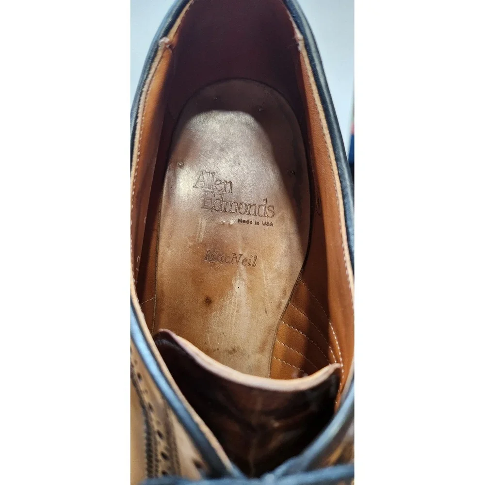 VTG 1994 Allen Edmonds MacNeil Shell Cordovan Longwing Blucher 13B 9097
